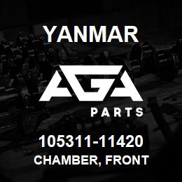 105311-11420 Yanmar CHAMBER, FRONT | AGA Parts