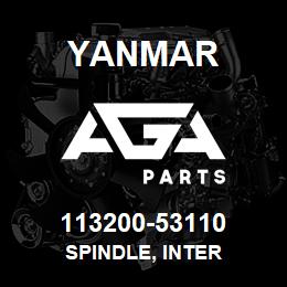 113200-53110 Yanmar SPINDLE, INTER | AGA Parts