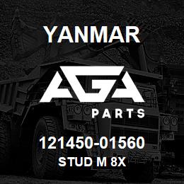 121450-01560 Yanmar STUD M 8X | AGA Parts