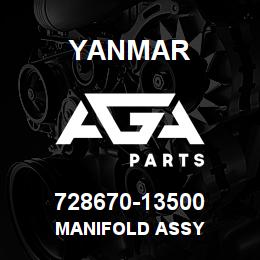 728670-13500 Yanmar manifold assy | AGA Parts