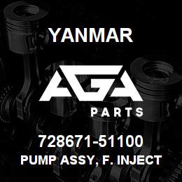 728671-51100 Yanmar pump assy, f. inject | AGA Parts