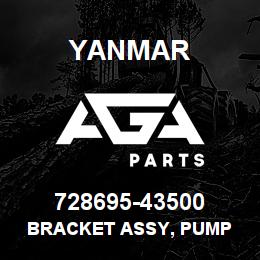 728695-43500 Yanmar BRACKET ASSY, PUMP | AGA Parts