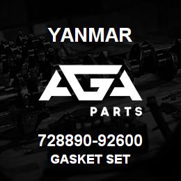 728890-92600 Yanmar GASKET SET | AGA Parts