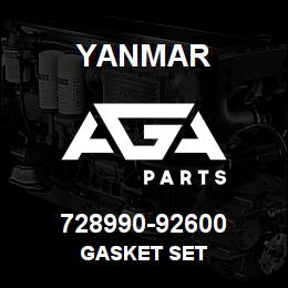 728990-92600 Yanmar gasket set | AGA Parts