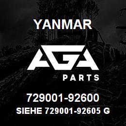 729001-92600 Yanmar siehe 729001-92605 gasket set | AGA Parts