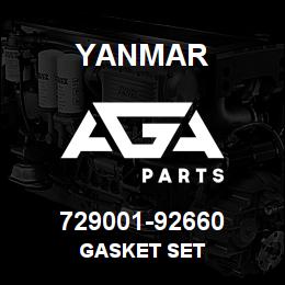 729001-92660 Yanmar GASKET SET | AGA Parts