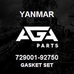 729001-92750 Yanmar GASKET SET | AGA Parts