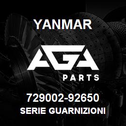 729002-92650 Yanmar SERIE GUARNIZIONI | AGA Parts