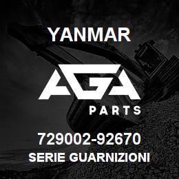 729002-92670 Yanmar SERIE GUARNIZIONI | AGA Parts