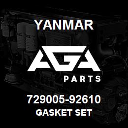 729005-92610 Yanmar GASKET SET | AGA Parts