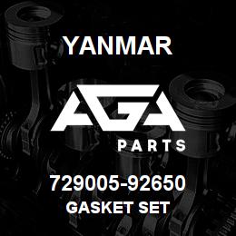 729005-92650 Yanmar GASKET SET | AGA Parts
