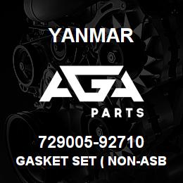 729005-92710 Yanmar gasket set ( non-asb) | AGA Parts