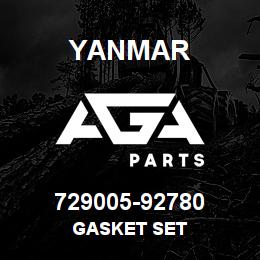 729005-92780 Yanmar GASKET SET | AGA Parts