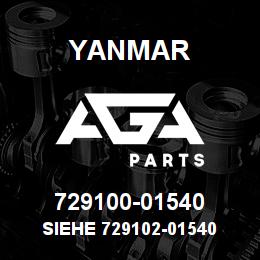 729100-01540 Yanmar siehe 729102-01540 | AGA Parts