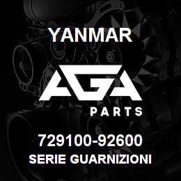 729100-92600 Yanmar SERIE GUARNIZIONI | AGA Parts