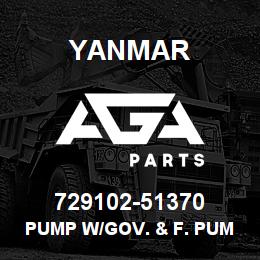 729102-51370 Yanmar pump w/gov. & f. pump | AGA Parts