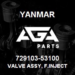 729103-53100 Yanmar VALVE ASSY, F.INJECT - D├╝senstock | AGA Parts