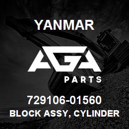 729106-01560 Yanmar BLOCK ASSY, CYLINDER | AGA Parts