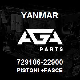 729106-22900 Yanmar PISTONI +FASCE | AGA Parts