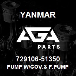 729106-51350 Yanmar pump w/gov.& f.pump | AGA Parts