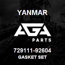 729111-92604 Yanmar GASKET SET | AGA Parts