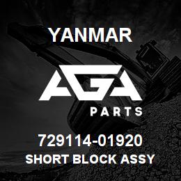 729114-01920 Yanmar short block assy | AGA Parts
