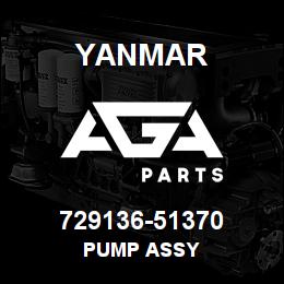 729136-51370 Yanmar PUMP ASSY | AGA Parts
