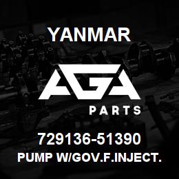 729136-51390 Yanmar PUMP W/GOV.F.INJECT. | AGA Parts