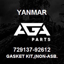 729137-92612 Yanmar GASKET KIT,(NON-ASB. | AGA Parts