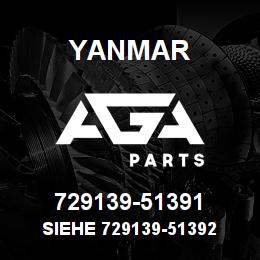 729139-51391 Yanmar siehe 729139-51392 | AGA Parts