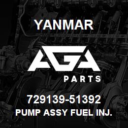 729139-51392 Yanmar pump assy fuel inj. n.m.l. | AGA Parts