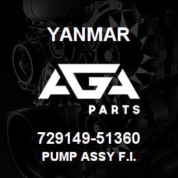 729149-51360 Yanmar pump assy f.i. | AGA Parts