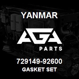 729149-92600 Yanmar gasket set | AGA Parts
