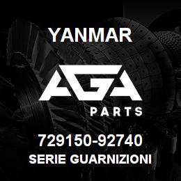 729150-92740 Yanmar SERIE GUARNIZIONI | AGA Parts
