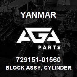 729151-01560 Yanmar BLOCK ASSY, CYLINDER | AGA Parts