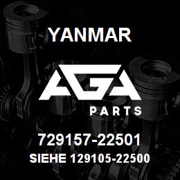 729157-22501 Yanmar siehe 129105-22500 | AGA Parts