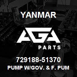729188-51370 Yanmar pump w/gov. & f. pump | AGA Parts
