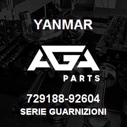 729188-92604 Yanmar SERIE GUARNIZIONI | AGA Parts