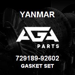729189-92602 Yanmar gasket set | AGA Parts