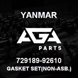 729189-92610 Yanmar gasket set(non-asb.) | AGA Parts