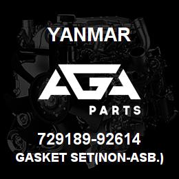 729189-92614 Yanmar gasket set(non-asb.) | AGA Parts