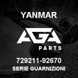 729211-92670 Yanmar SERIE GUARNIZIONI | AGA Parts