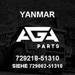 729218-51310 Yanmar siehe 729002-51310 | AGA Parts