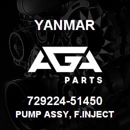 729224-51450 Yanmar PUMP ASSY, F.INJECT | AGA Parts