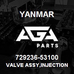 729236-53100 Yanmar VALVE ASSY,INJECTION | AGA Parts