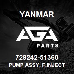 729242-51360 Yanmar PUMP ASSY, F.INJECT | AGA Parts