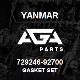 729246-92700 Yanmar GASKET SET | AGA Parts
