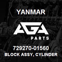 729270-01560 Yanmar BLOCK ASSY, CYLINDER | AGA Parts