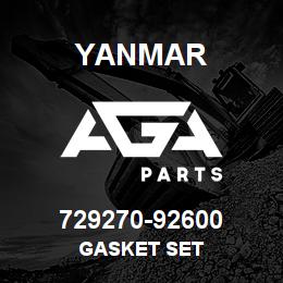 729270-92600 Yanmar GASKET SET | AGA Parts