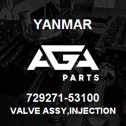 729271-53100 Yanmar VALVE ASSY,INJECTION | AGA Parts